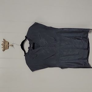 Silver metallic blouse tunic